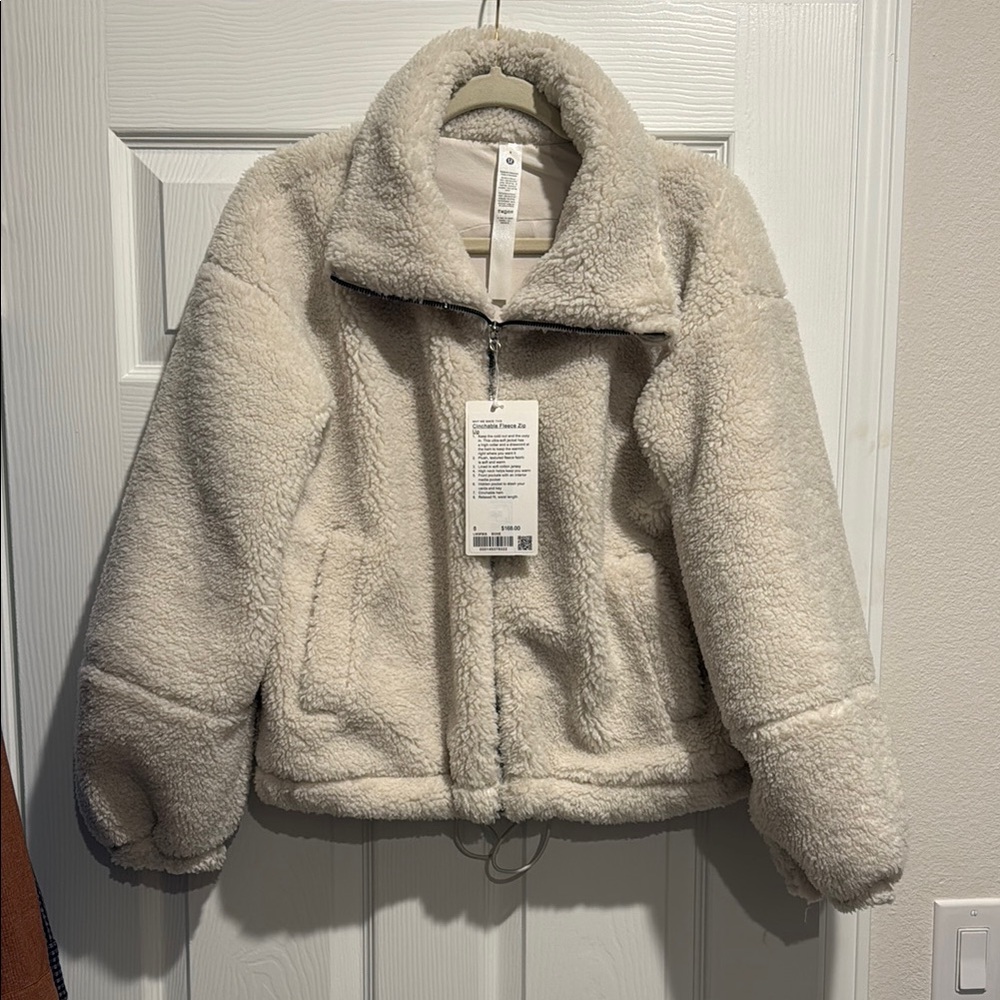 Lululemon cinchable fleece zip up